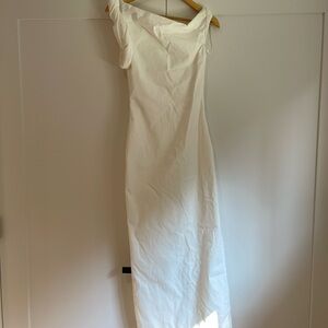Zara One Shoulder White Dress